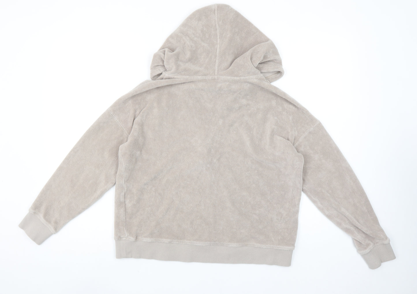 Hush Women’s Beige Cotton Henley Hoodie XS
