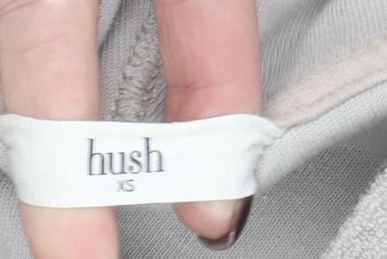 Hush Women’s Beige Cotton Henley Hoodie XS