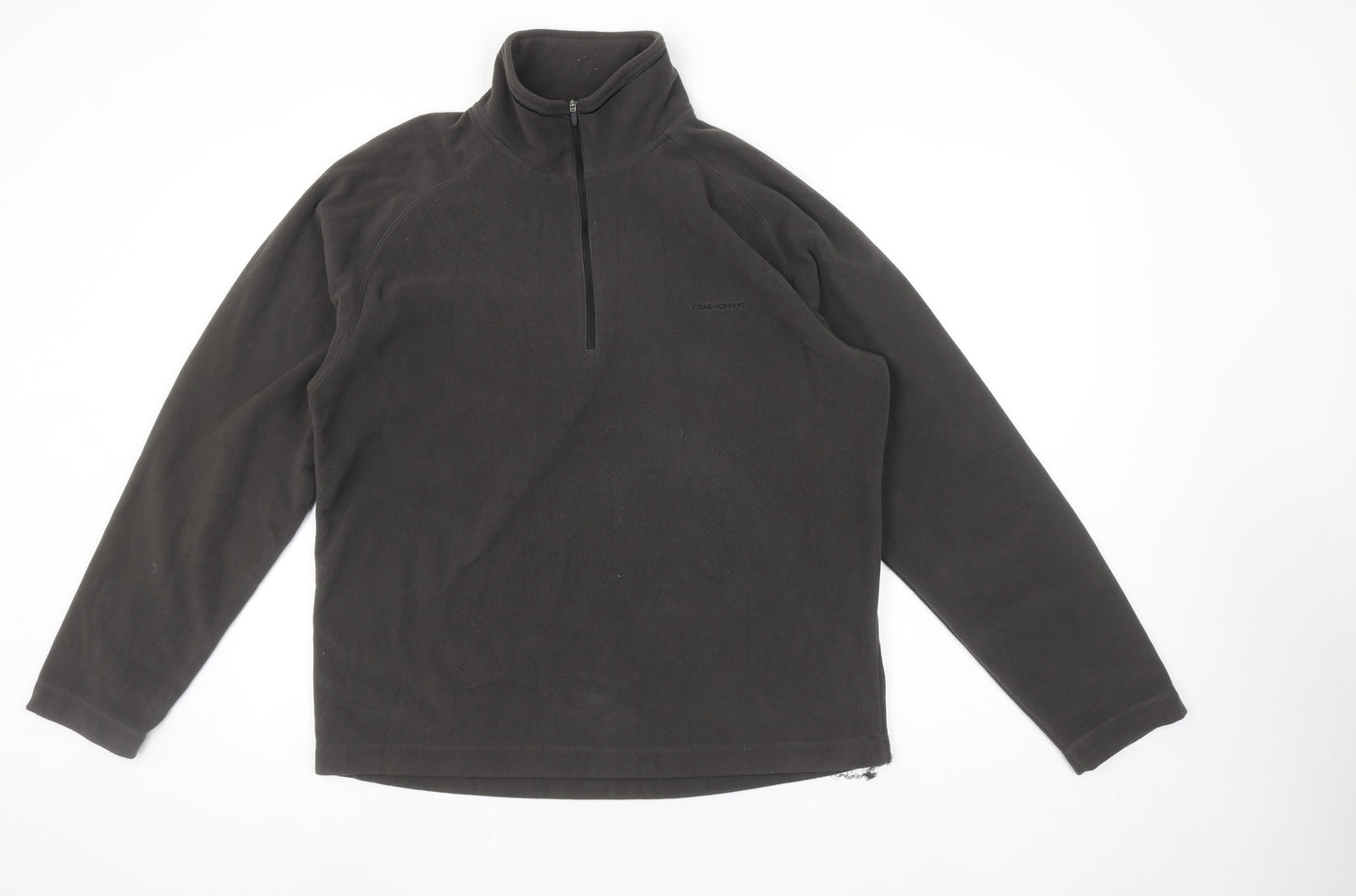 Craghoppers Men's Black Fleece Half Zip Pullover Sweatshirt Size M