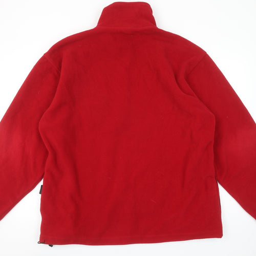 Champion Outdoor Men's Red XL Fleece 1/4 Zip Pullover Sweatshirt