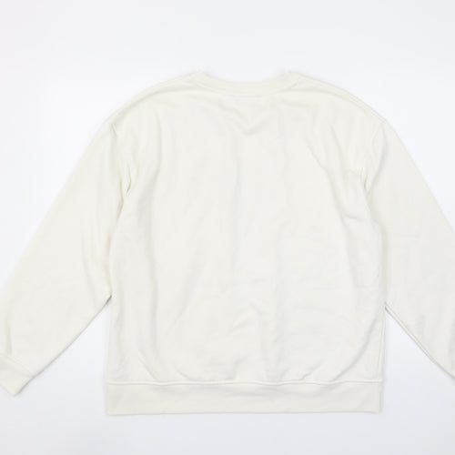 Dunnes Stores Women Ivory Crew Neck Pullover Sweatshirt Size 12
