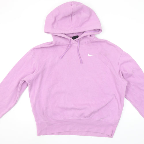 Nike Women’s Purple Pullover Hoodie Small Cotton Blend Sweatshirt