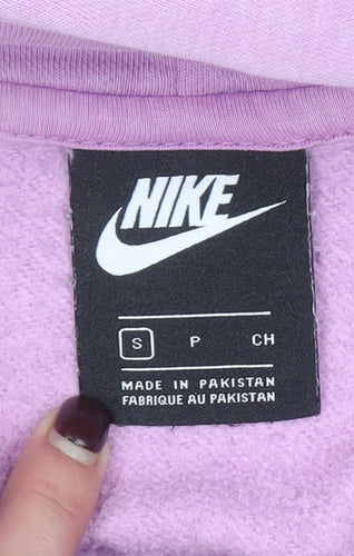 Nike Women’s Purple Pullover Hoodie Small Cotton Blend Sweatshirt