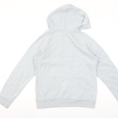 Under Armour Boys Grey YLG Pullover Hoodie Cotton Blend ColdGear