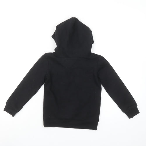 Nike Boys Black Pullover Hoodie 2-3 Years Cotton Blend Graphic Print