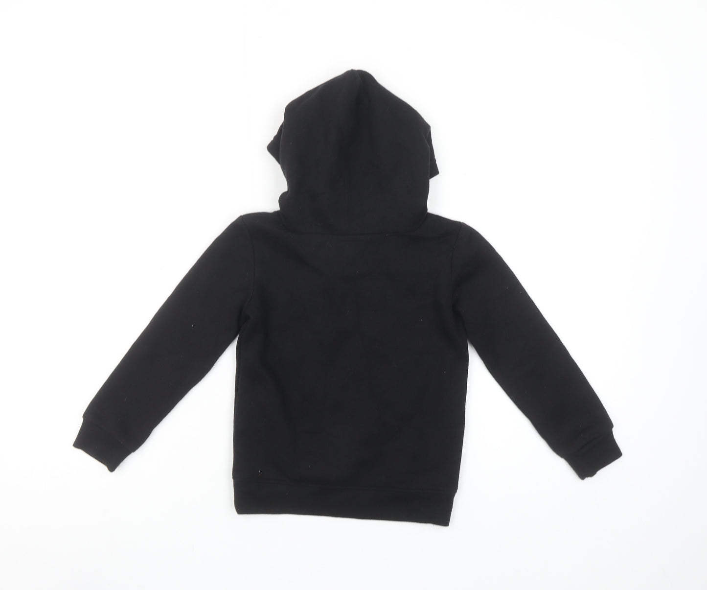 Nike Boys Black Pullover Hoodie 2-3 Years Cotton Blend Graphic Print