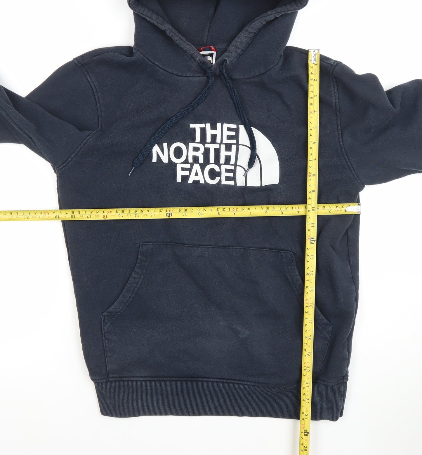 The North Face Mens Navy Blue Pullover Hoodie Size S Regular Fit