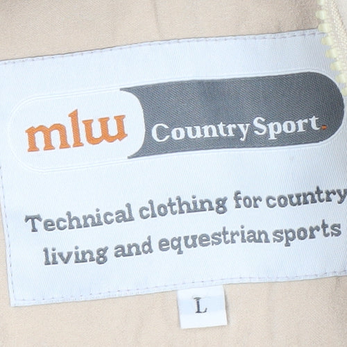 mlw CountrySport Women's Beige L Lined Winter Jacket with Faux Fur Trim