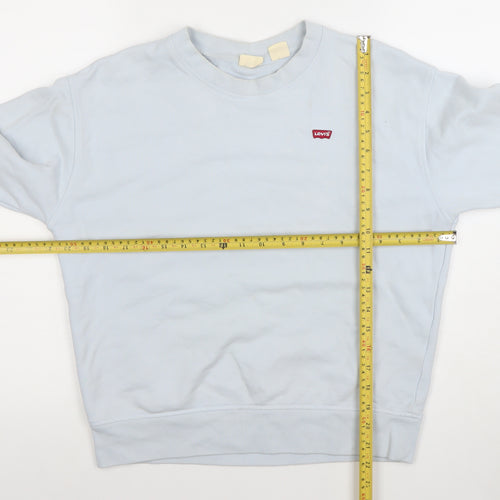 Levi's Women's Light Blue Cotton Crew Neck Sweatshirt Size S