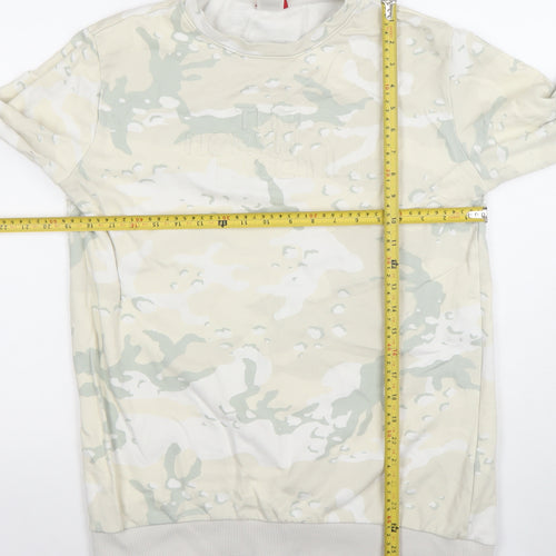 The North Face Womens Beige Camouflage Cotton Sweatshirt M
