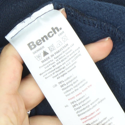 Bench Boys Blue Pullover Hoodie 5-6 Years Logo Fleece Sweatshirt