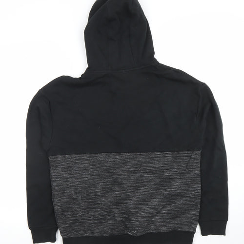 Marks and Spencer Boys Black Grey Pullover Hoodie Size 13-14 Years