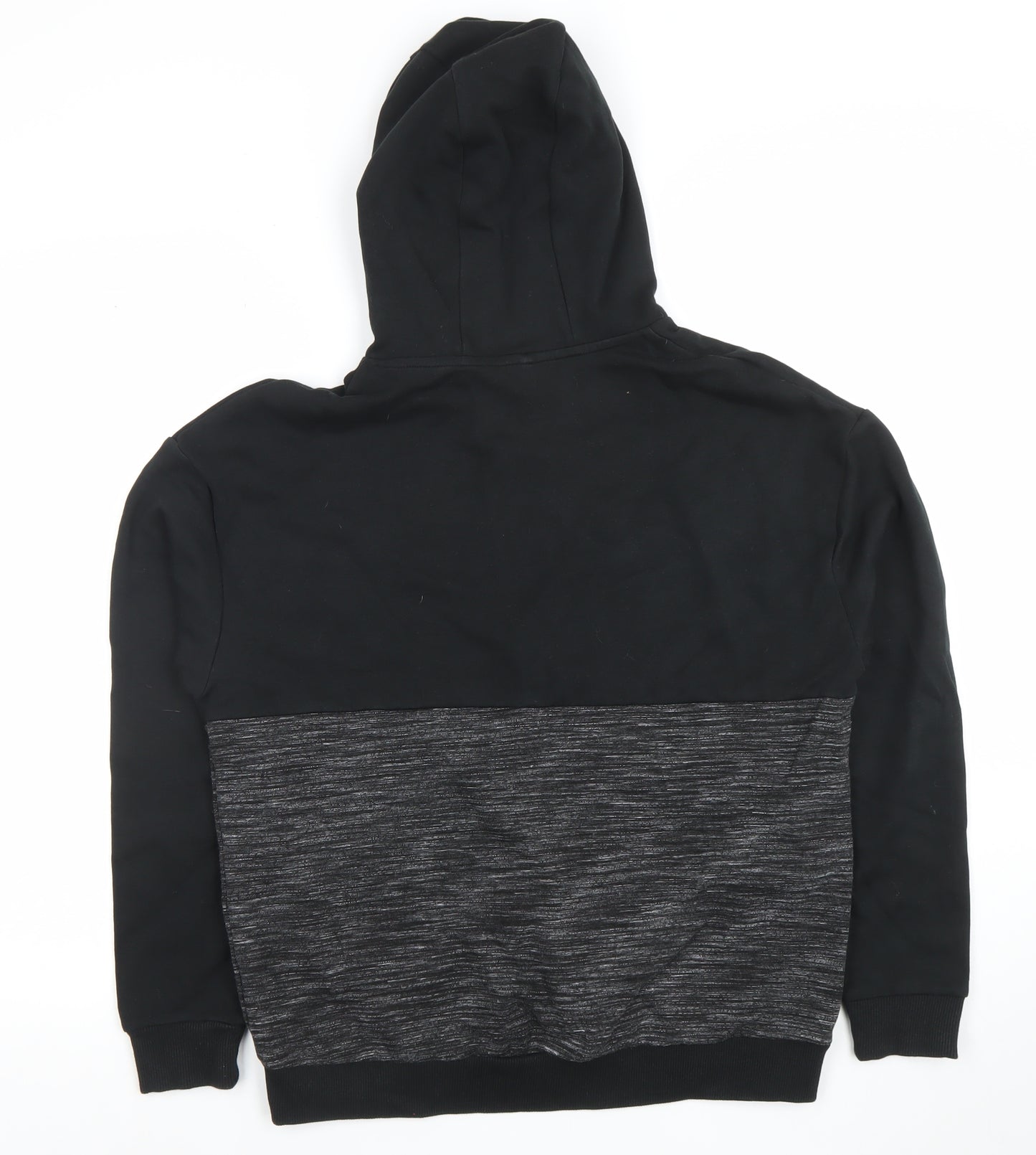 Marks and Spencer Boys Black Grey Pullover Hoodie Size 13-14 Years