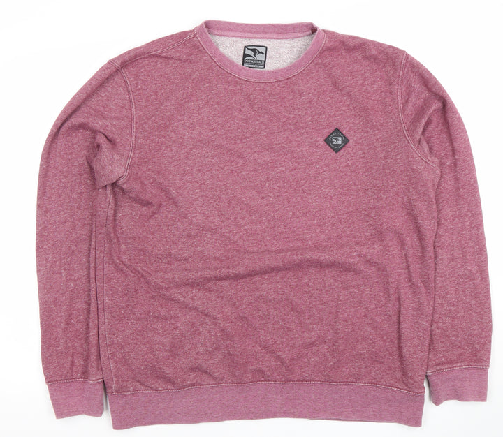 Doo Australia Men’s Pink XL Pullover Sweatshirt Crew Neck Fleece