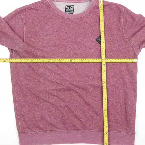 Doo Australia Men’s Pink XL Pullover Sweatshirt Crew Neck Fleece