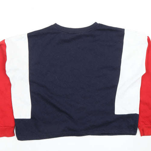 Friends TV Show Women's Navy Colourblock Pullover Sweatshirt M