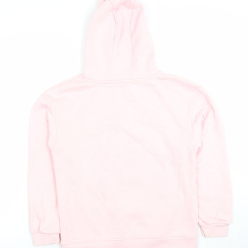 Primark Girls Pink Stitch Hoodie 10-11 Years Pullover Disney Fleece