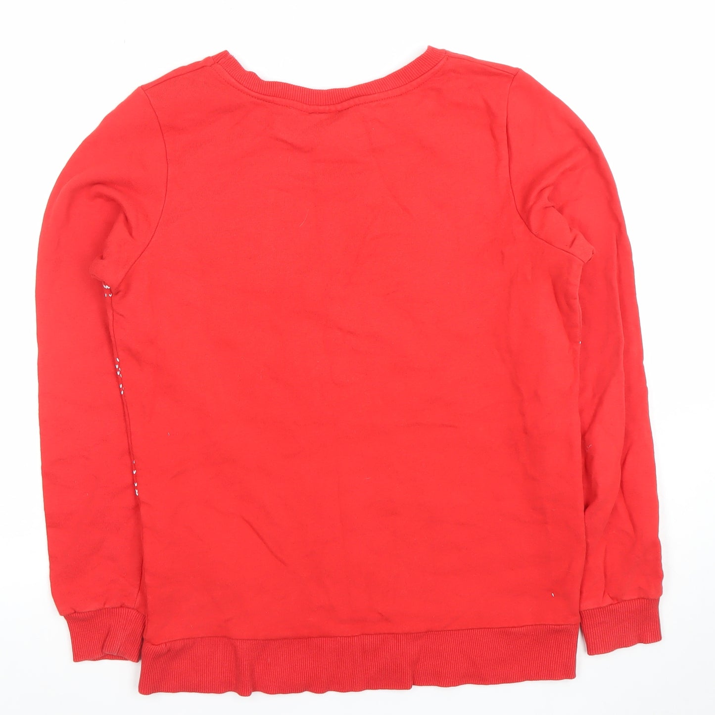 Home Alone Red Christmas Sweatshirt Women UK 12 Pullover Long Sleeve