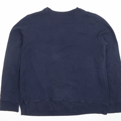 Hollister Men’s Blue Medium Crew Neck Sweatshirt Pullover Classic Logo