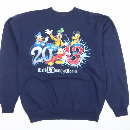 Hanes Men's Blue Walt Disney World 2013 Pullover Sweatshirt S