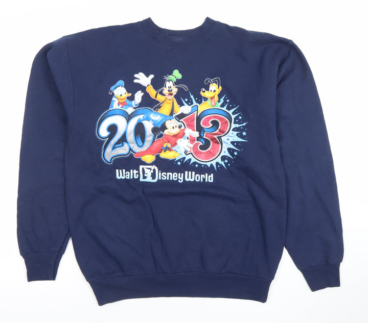 Hanes Men's Blue Walt Disney World 2013 Pullover Sweatshirt S