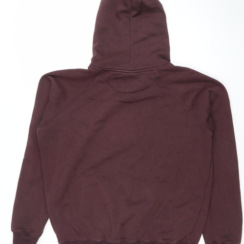 Progress Men's Brown XL Pullover Hoodie with Logo Front Pocket
