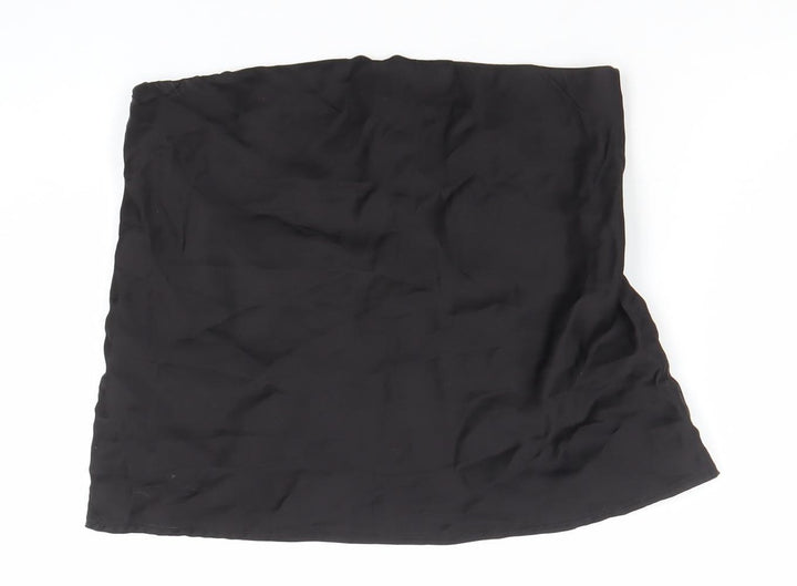 Zara Women’s Black Short Satin Pencil Skirt Size S