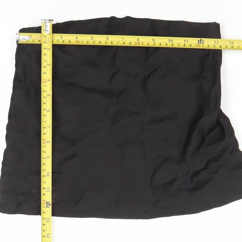 Zara Women’s Black Short Satin Pencil Skirt Size S