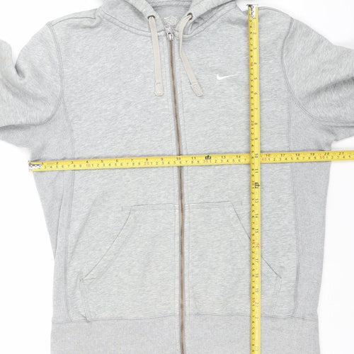 Nike Women's Grey Full Zip Hoodie Small Athletic Fit