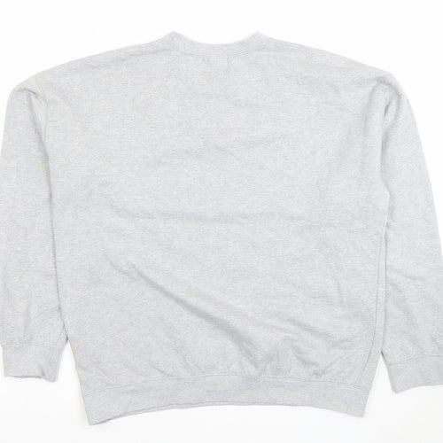 Spotted Grey Heaven Sent Graphic Womens Medium Pullover Sweatshirt