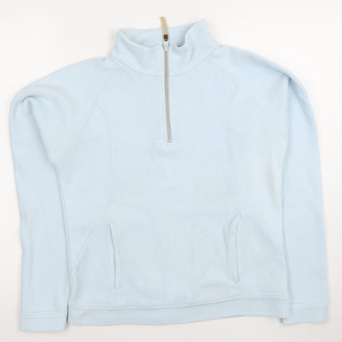 Regatta Women's Light Blue 1/2 Zip Pullover Sweatshirt Size 10