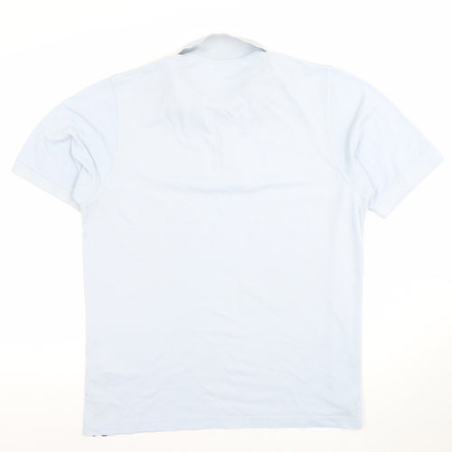 Farah Weekend Men's Light Blue Polo Shirt L Regular Fit Cotton