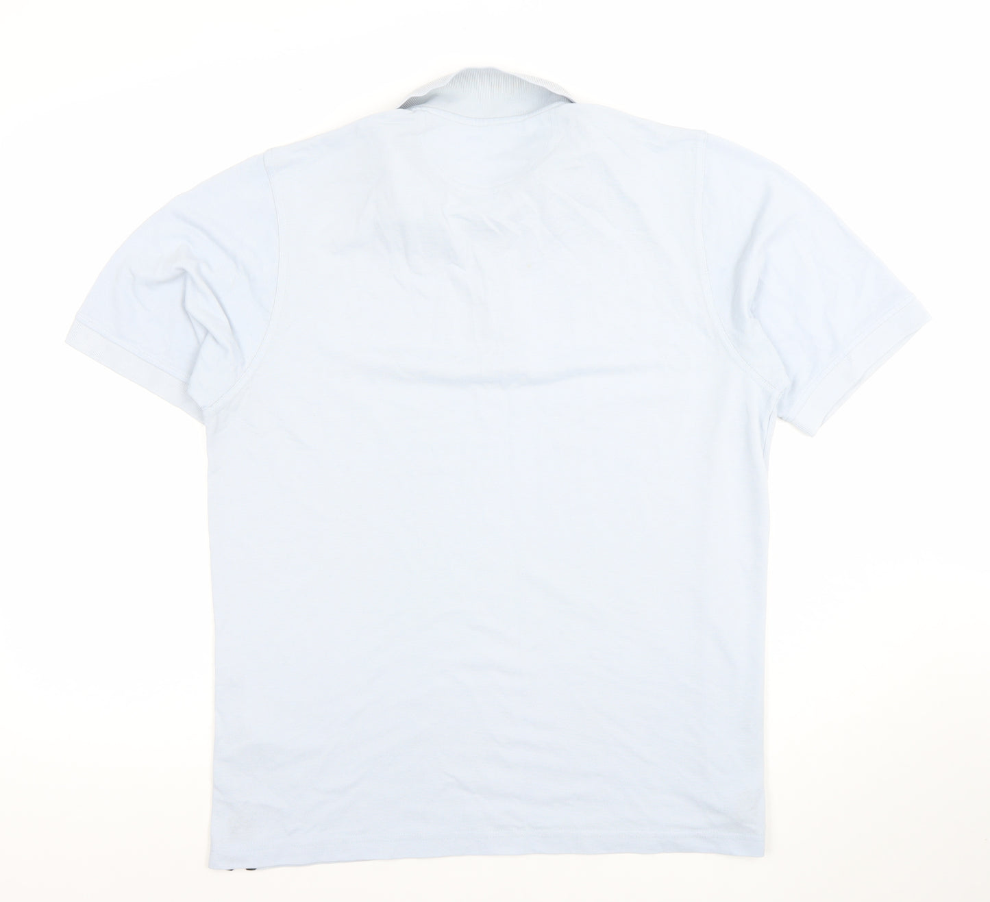 Farah Weekend Men's Light Blue Polo Shirt L Regular Fit Cotton
