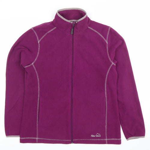 Peter Storm Women's Purple Fleece Jacket Size 12 Full Zip Lightweight Outdoor