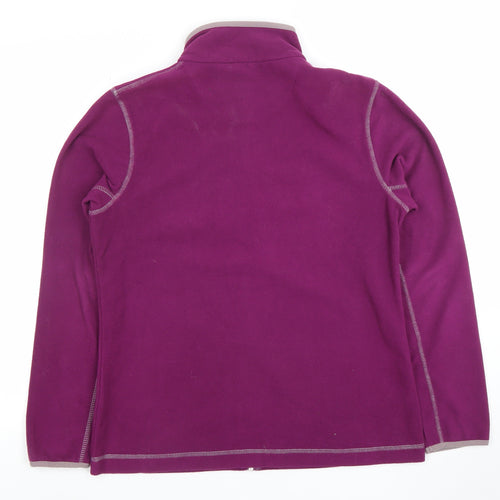 Peter Storm Women's Purple Fleece Jacket Size 12 Full Zip Lightweight Outdoor