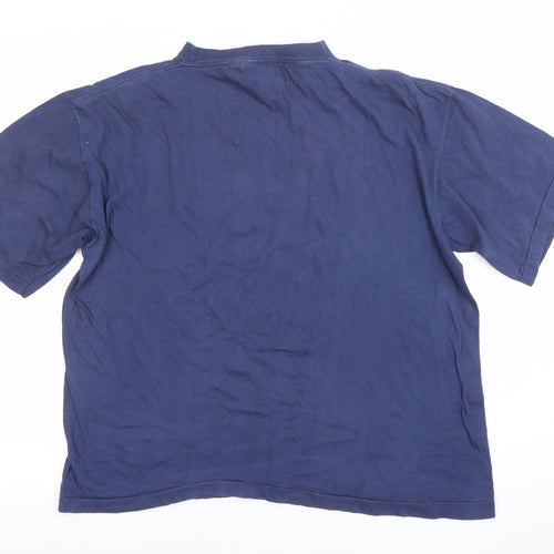 TeeJays Women’s Blue Leicester University Vintage Cotton T-Shirt L