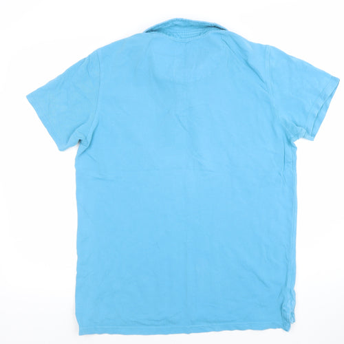 Broadbents & Boothroyds Men's Blue Cotton Polo Shirt M Regular Fit