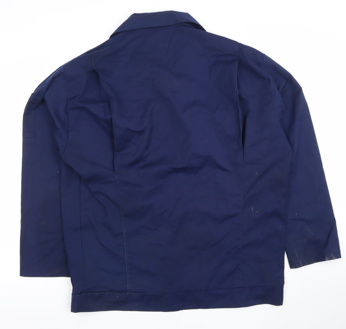 Work King Men’s Blue Long Sleeve Button-Up Workwear Shirt Size M
