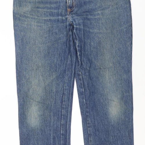 Sharp Vintage Women’s Blue Straight Leg Jeans 32in 100% Cotton Denim