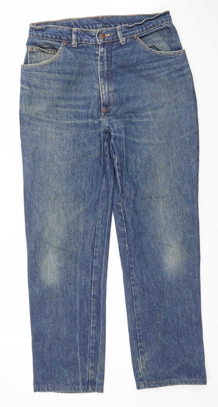 Sharp Vintage Women’s Blue Straight Leg Jeans 32in 100% Cotton Denim