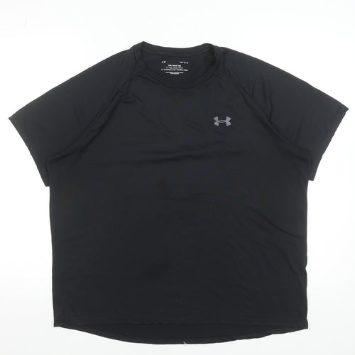 Under Armour Women's Black Large Tech Tee Short Sleeve Sports Top