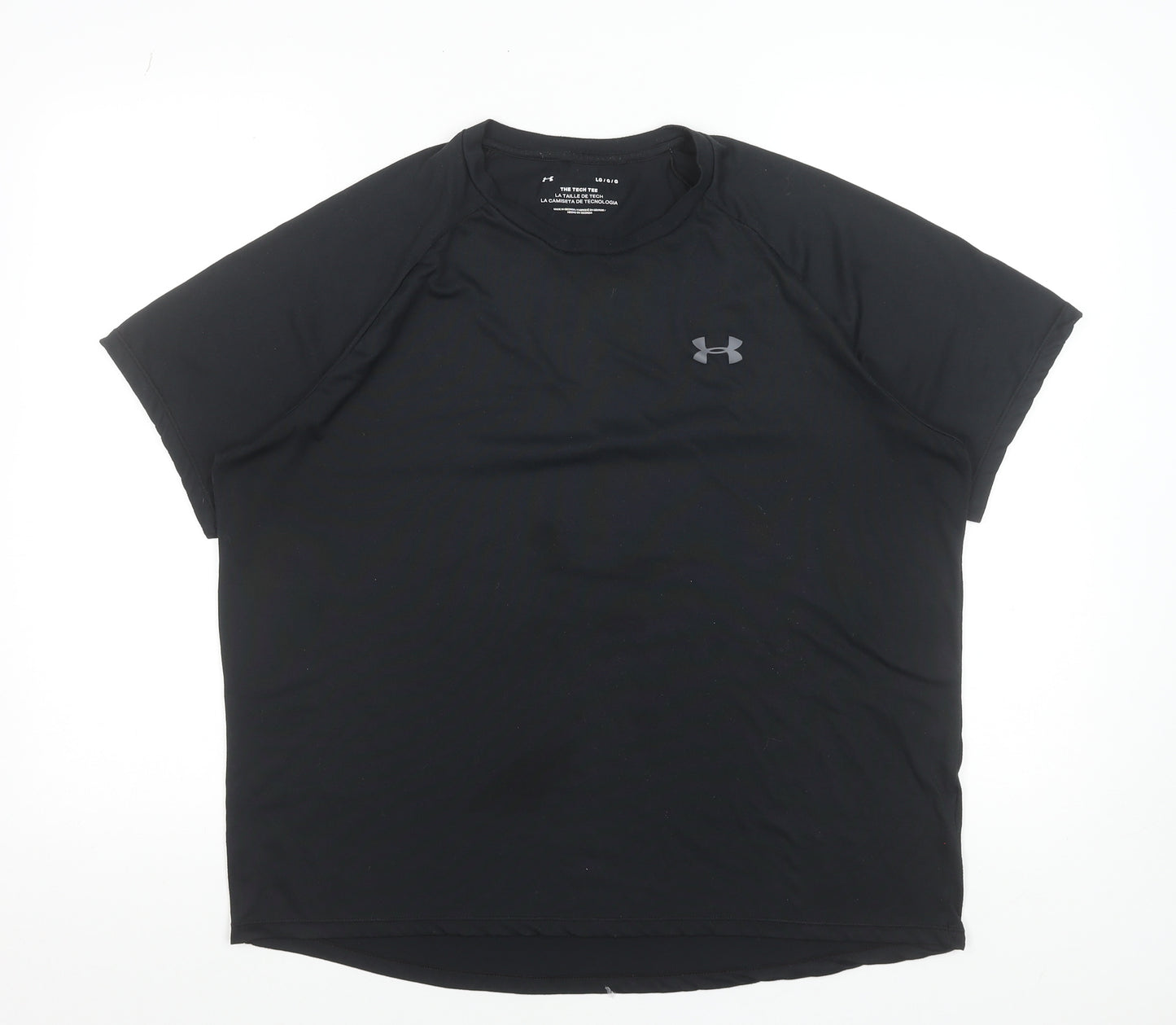 Under Armour Women's Black Large Tech Tee Short Sleeve Sports Top