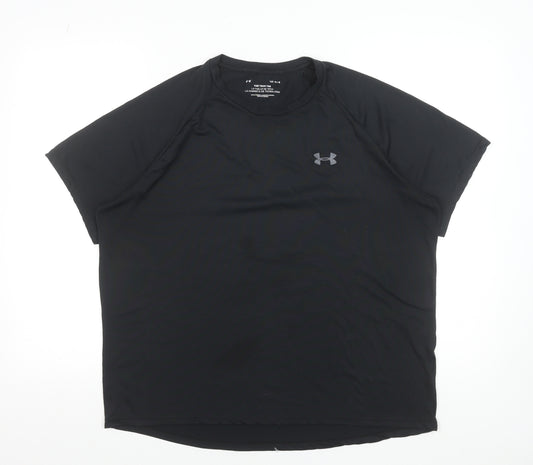 Under Armour Women's Black Large Tech Tee Short Sleeve Sports Top