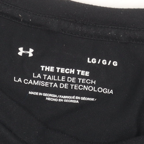 Under Armour Women's Black Large Tech Tee Short Sleeve Sports Top