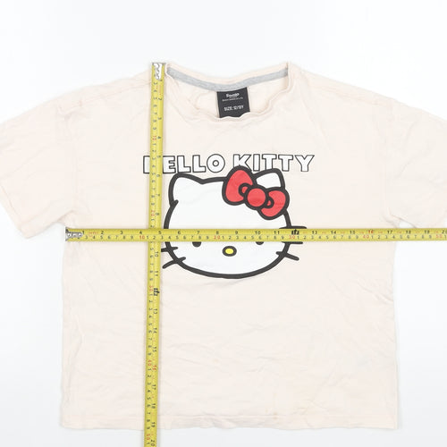 Sanrio Hello Kitty Girls Beige Graphic Cotton T-Shirt 12-13 Years