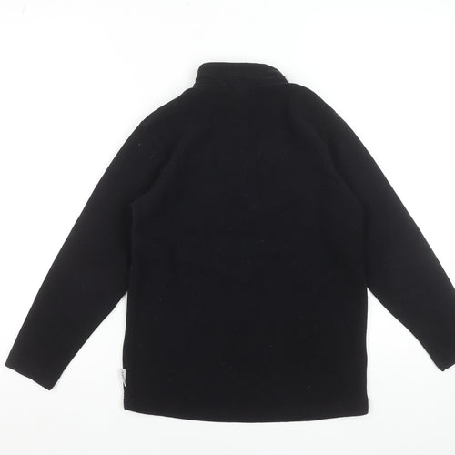 Quechua Boys Black Fleece 1/4 Zip Pullover Sweatshirt 12 Years