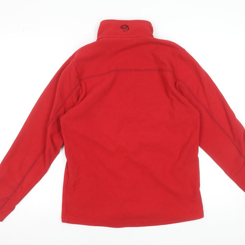 Mountain Hard Wear Men's Red Fleece 1/4 Zip Pullover Sweatshirt S