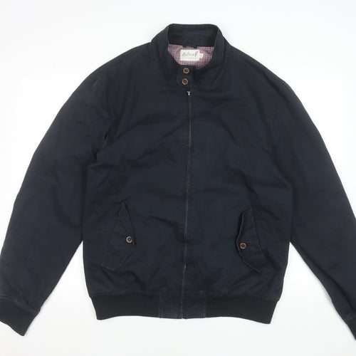Onfire Men's Blue Cotton Bomber Jacket XL Casual Lined Zip-Up
