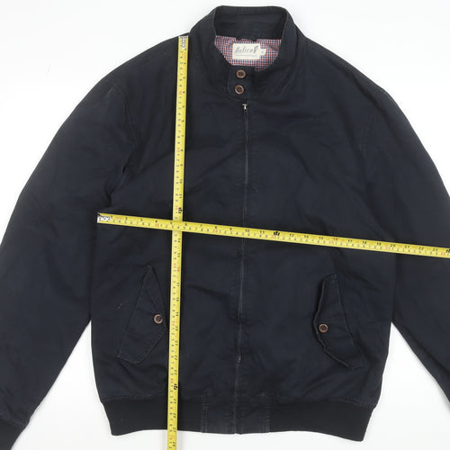 Onfire Men's Blue Cotton Bomber Jacket XL Casual Lined Zip-Up