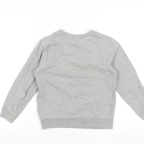 Bossini Boys Grey London Zoo Graphic Cotton Pullover Sweatshirt 9-10 Years